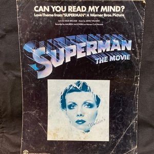 Vtg 1978 “Can You Read My Mind” Words & Music by Warner Brothers Recorded